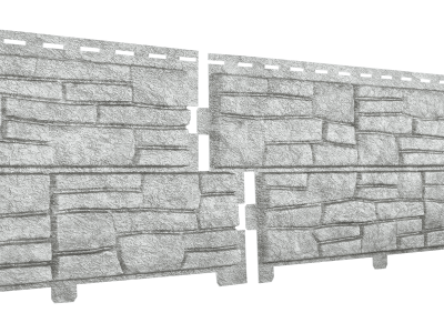 фасадные панели u-plast stone house сланец светло-серый 2*0,225м