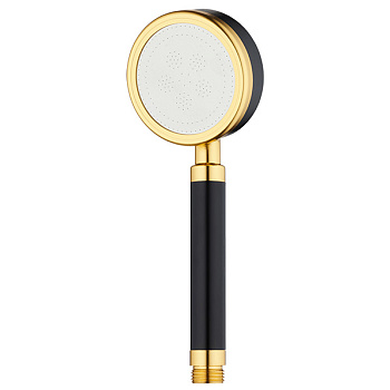 argo "argo" лейка душевая gold, алюминий, чёрный/золото, 1/2", блистер