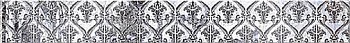 бордюр кер. sfumato grey border "paisley" 50,5x6,2 (azori)