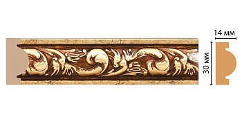 интерьерный багет антик 157-552 античное золото