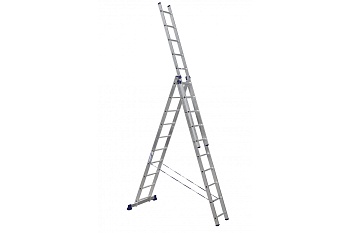 лестница алюминиевая 3-х секц 10 ступеней (арт 5310) 5310