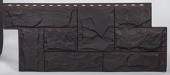 панель цокольная гранит леон (памир 8016-9005) 1,090*0,450м 10/уп