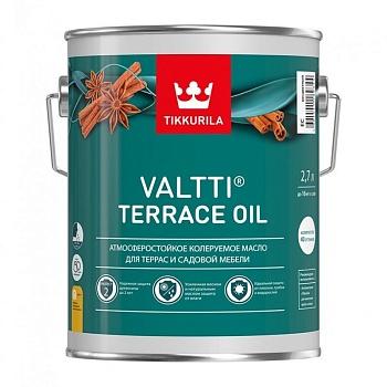 масло tikkurila валтти terrace oil ec для террас 9 л