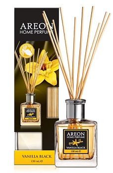 ароматизатор для дома areon sticks 150ml (vanilla black/черная ваниль)