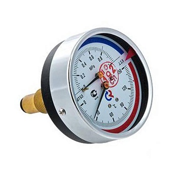 термоманометр с задн. подкл. (1/2" 6 бар 0-120*) тмтб-41т dy 100
