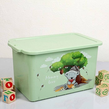 контейнер для игрушек mommy love (чайное дерево)