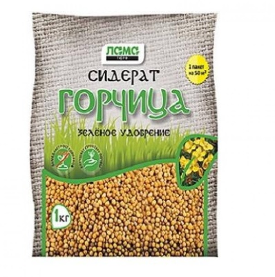 сидерат горчица белая лама торф 1 кг.