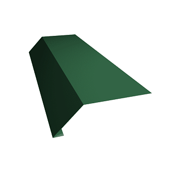планка карнизная шинглаз polyester зеленая ral 6005 100*20*80*20 (2м)