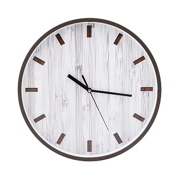 часы настенные "дерево", д300 ш300 в38, серый, коричневый fancy66