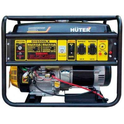 генератор бензиновый huter dy6500lx, 5квт, ручной стартер/электростартер