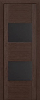дверное полотно "квадро" до2-80 венге черное стекло эко шпон ( овал ) хит