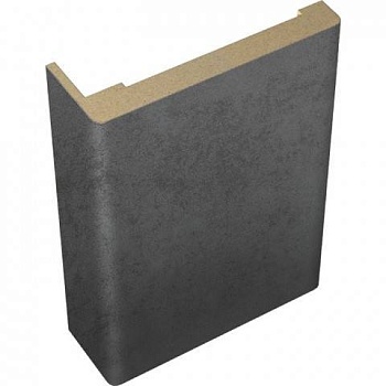 наличник "овал" бетон темный эко шпон
