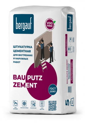 штукатурка цементная bergauf bau putz zement 5 кг (1/108)