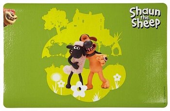trixie коврик под миску shaun the sheep 44 х 28 см зеленый