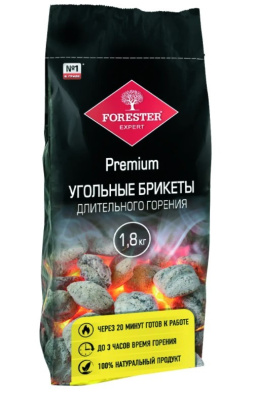 брикеты древесно-угольные длит горения для розжига 1.8кг