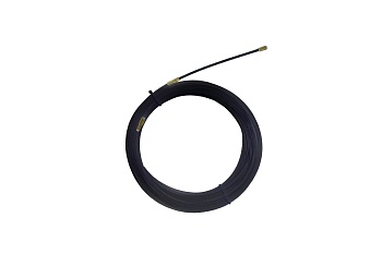 нейлоновая кабельная протяжка нкп диаметр 4мм длина 20м с наконечниками (черная) tdm