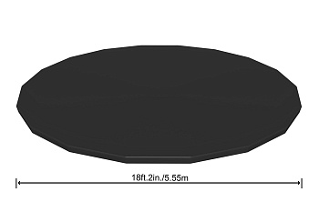 тент для каркасного бассейна 549см (d555см), уп.4 58039 bw, bestway,