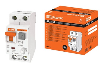 автоматический выключатель дифференциального тока авдт 64 2р(1р+n) c25 30ма тип а защита 265в