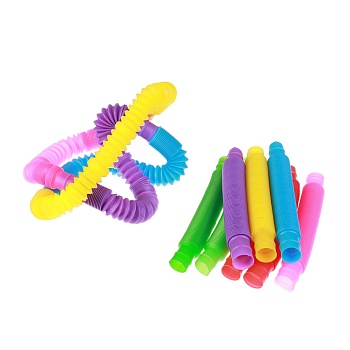 игрушка антистресс pop tubes, набор 12 шт., цвета микс