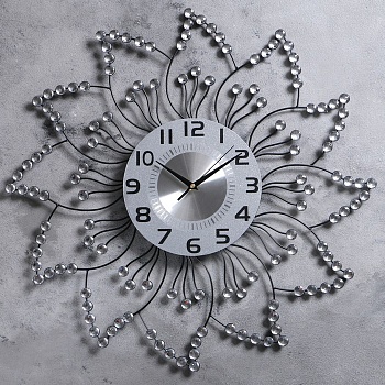 часы настенные, серия: интерьер, "цветок", d=59 см 1550655