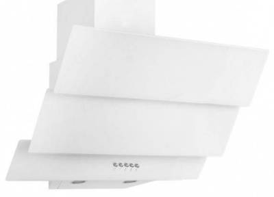 вытяжка кухонная "оasis" ns-60w(fr) белый 1led/500м3/кнопки с воздухоотводом