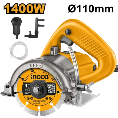 пила циркулярная сетевая ingco mc14008, 1400вт, 110мм