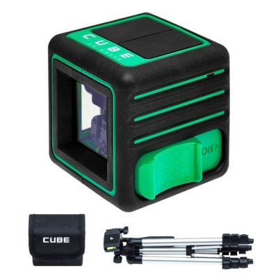 уровень лазерный ada cube 3d green professional edition зеленный луч штатив в комплекте 40м