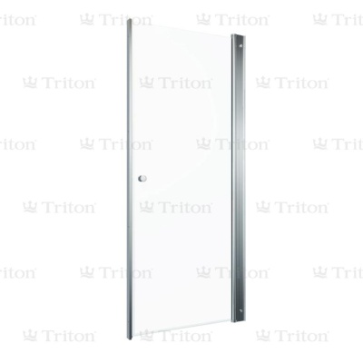 дверь душевая "уно" 80*185, хром, прозр.