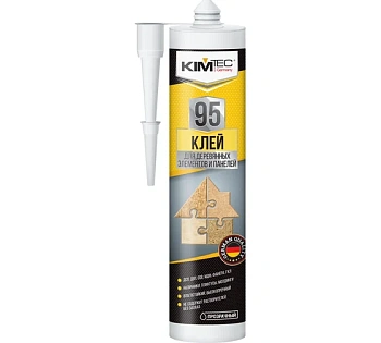 клей (жидк.гвозди) kim tec 95 для дерев.элементов и панелей, прозрачный, 280мл (1/12) (03-01-95)н