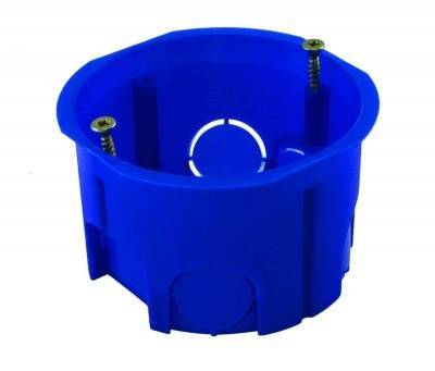коробка установочная мод. d68*45 мм ip20,саморез., синий tdm sq1402-0002