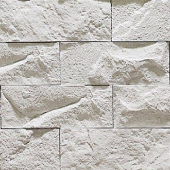 декоративный камень "неаполь" белый (в уп.0,5кв.м с расшивкой 1,2см)
