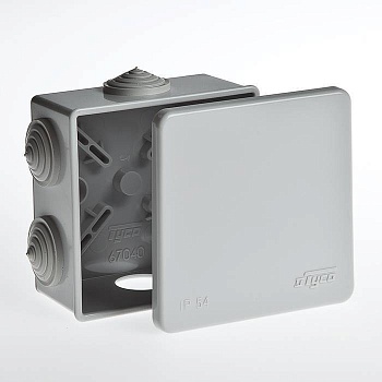 коробка распаячная откр/проводки 85*85*40мм рувинил "тусо" 67040