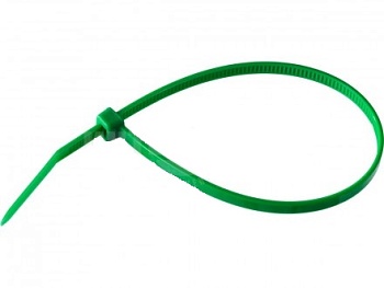 хомут стяжка кабельный 3*100 зеленый