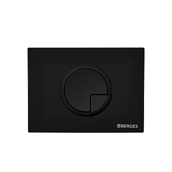 кнопка berges для инсталляции novum r5 soft touch черная 040025