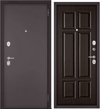 дверь мет. home eco mp ( шоколад букле, мдф шоколад ларче, 6e-109, 2050, 960 левая )