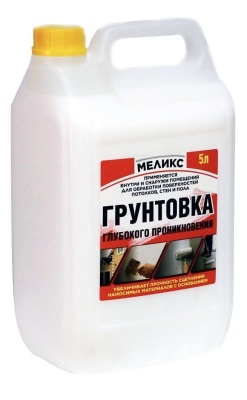 грунтовка глубокого проникновения меликс 10л