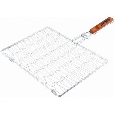 решетка-гриль 350х280 мм универсальная, эластичное плетение, хромир., camping// palisad