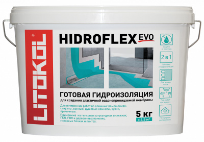гидроизоляционная мастика hidroflex 5кг
