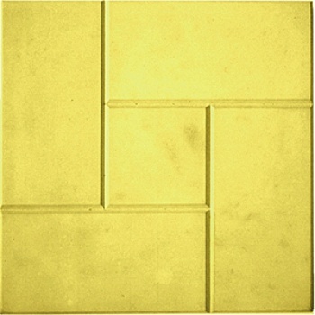 тротуарная плитка калифорния гладкая 300*300*30 (11шт/1м2), цвет жёлтый