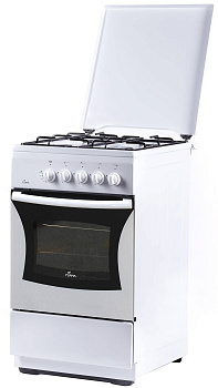 плита газовая flama 4-х комф. fg 2402 w 50см белая