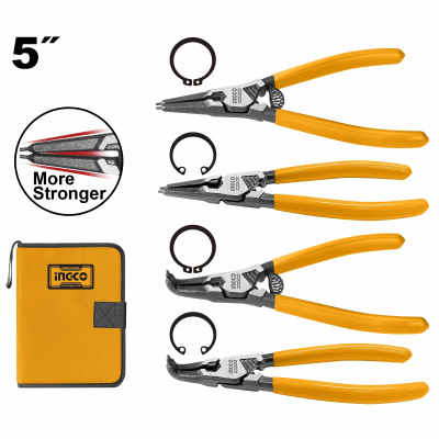 набор съемников стопорных колец ingco hccps26125 125мм,4шт