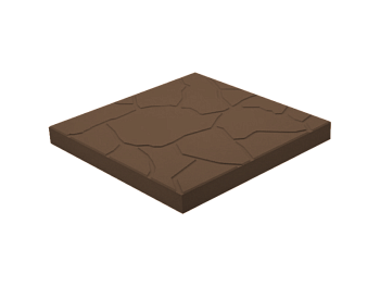 тротуарная плитка польская 300*300*30 (11шт/1м2), цвет коричневый