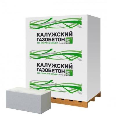 блок калужский газобетон стеновой d500 625*100*300 (1/120/104)