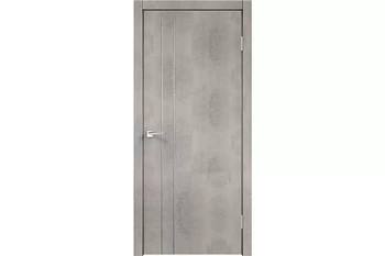дверное полотно techno м2 дг 80*200 муар светло-серый, замок morelli 1895p sn дверихолл уценка