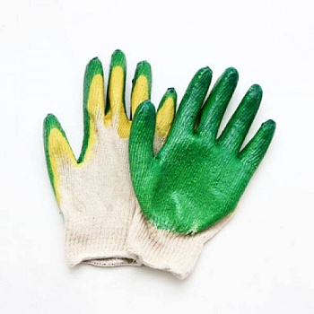 перчатки хб с 2-ым латексным покрытием 13кл (в уп. 200шт)