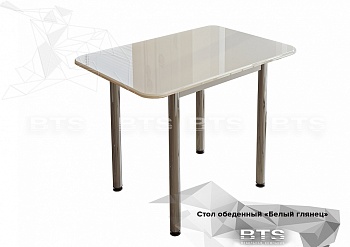 обеденный стол втs, белый глянец, 1000х700х750